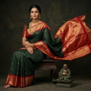 Gadwal Semi Silk Sarees With Blouse -PRSG39015
