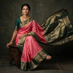 Gadwal Semi Silk Sarees With Blouse -PRSG39016