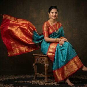 Gadwal Semi Silk Sarees With Blouse -PRSG39017
