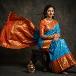 Gadwal Semi Silk Sarees With Blouse -PRSG39002
