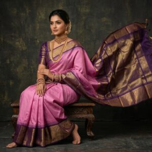 Gadwal Semi Silk Sarees With Blouse -PRSG39021