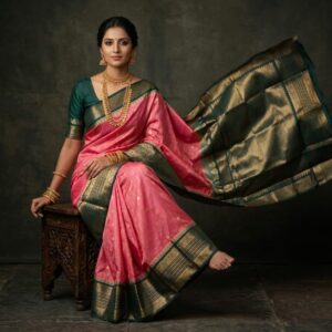 Gadwal Semi Silk Sarees With Blouse -PRSG39024
