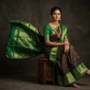 Gadwal Semi Silk Sarees With Blouse -PRSG39027