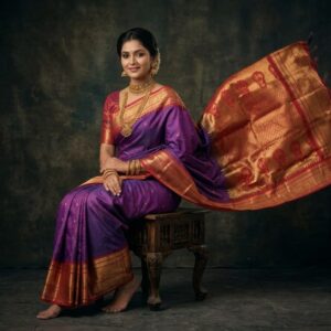 Gadwal Semi Silk Sarees With Blouse -PRSG39028