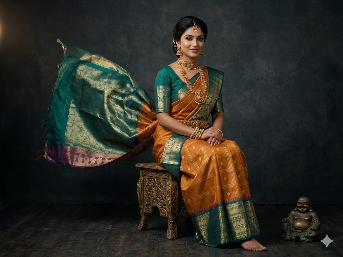 Gadwal Semi Silk Sarees With Blouse -PRSG39003