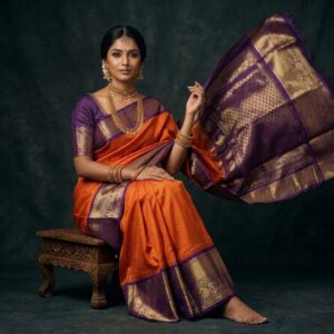 Gadwal Semi Silk Sarees With Blouse -PRSG39030