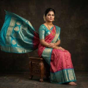 Gadwal Semi Silk Sarees With Blouse -PRSG39031