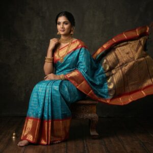 Gadwal Semi Silk Sarees With Blouse -PRSG39033