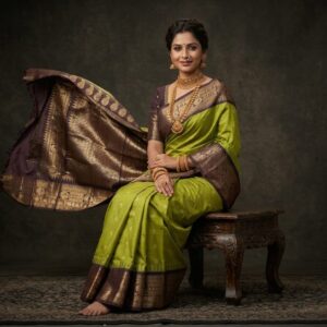 Gadwal Semi Silk Sarees With Blouse -PRSG39034