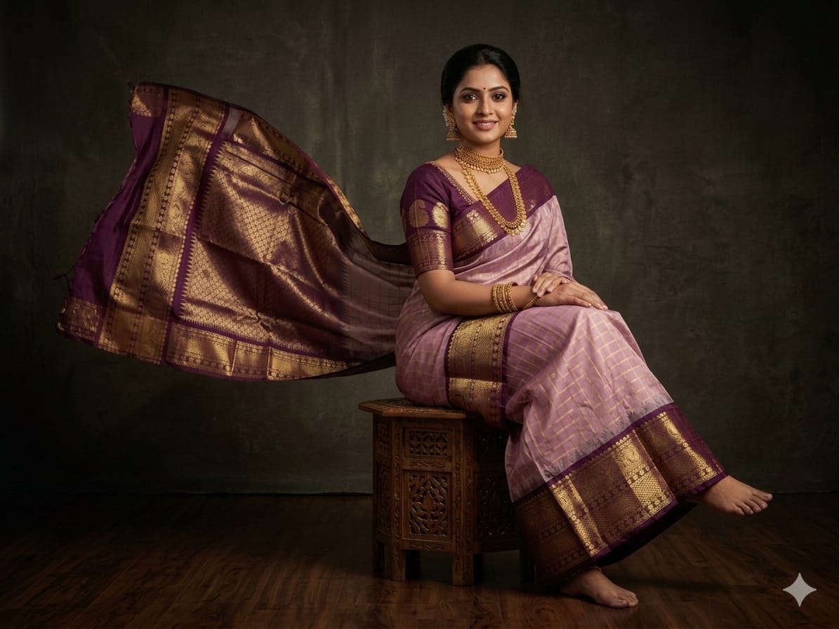 Gadwal Semi Silk Sarees With Blouse -PRSG39035