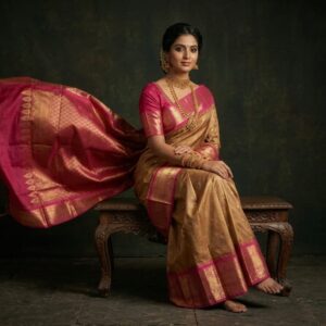 Gadwal Semi Silk Sarees With Blouse -PRSG39036