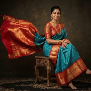 Gadwal Semi Silk Sarees With Blouse -PRSG39037