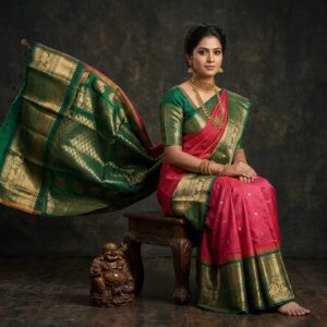 Gadwal Semi Silk Sarees With Blouse -PRSG39004
