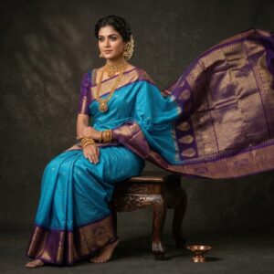 Gadwal Semi Silk Sarees With Blouse -PRSG39043
