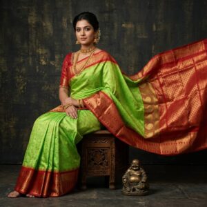 Gadwal Semi Silk Sarees With Blouse -PRSG39046