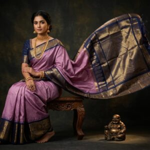 Gadwal Semi Silk Sarees With Blouse -PRSG39048