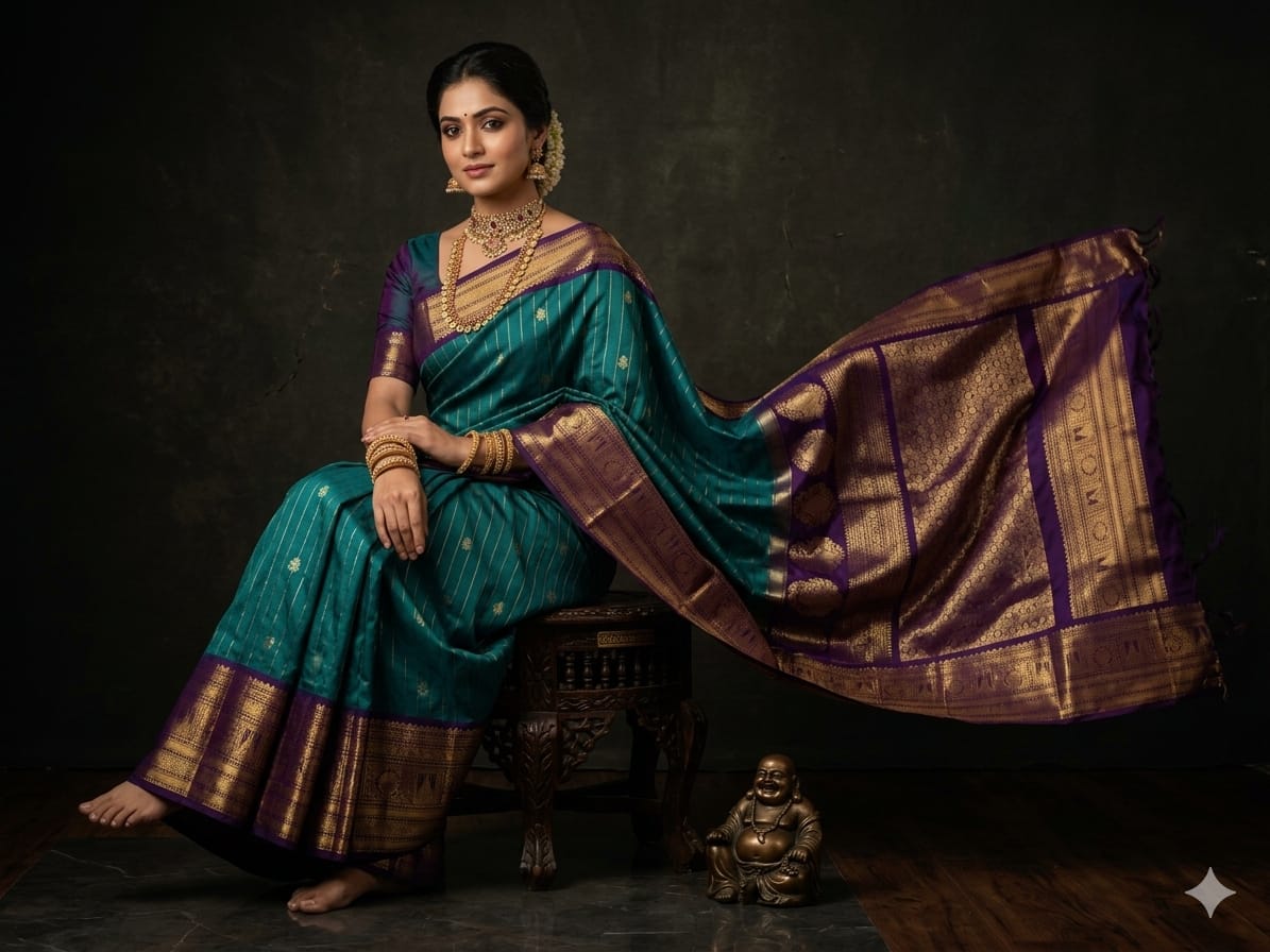 Gadwal Semi Silk Sarees With Blouse -PRSG39049