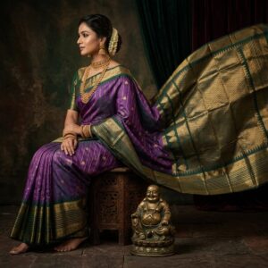 Gadwal Semi Silk Sarees With Blouse -PRSG39050