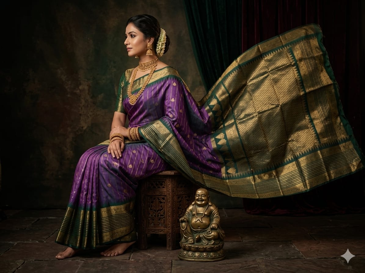 Gadwal Semi Silk Sarees With Blouse -PRSG39050