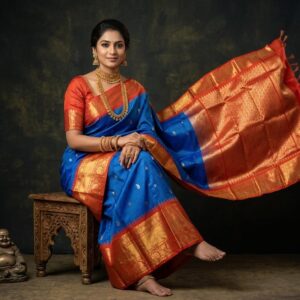 Gadwal Semi Silk Sarees With Blouse -PRSG39007