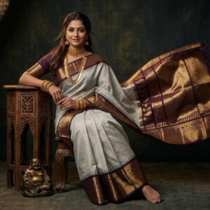 Gadwal Semi Silk Sarees With Blouse -PRSG39008