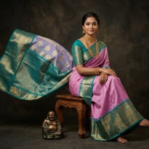 Gadwal Semi Silk Sarees With Blouse -PRSG39009