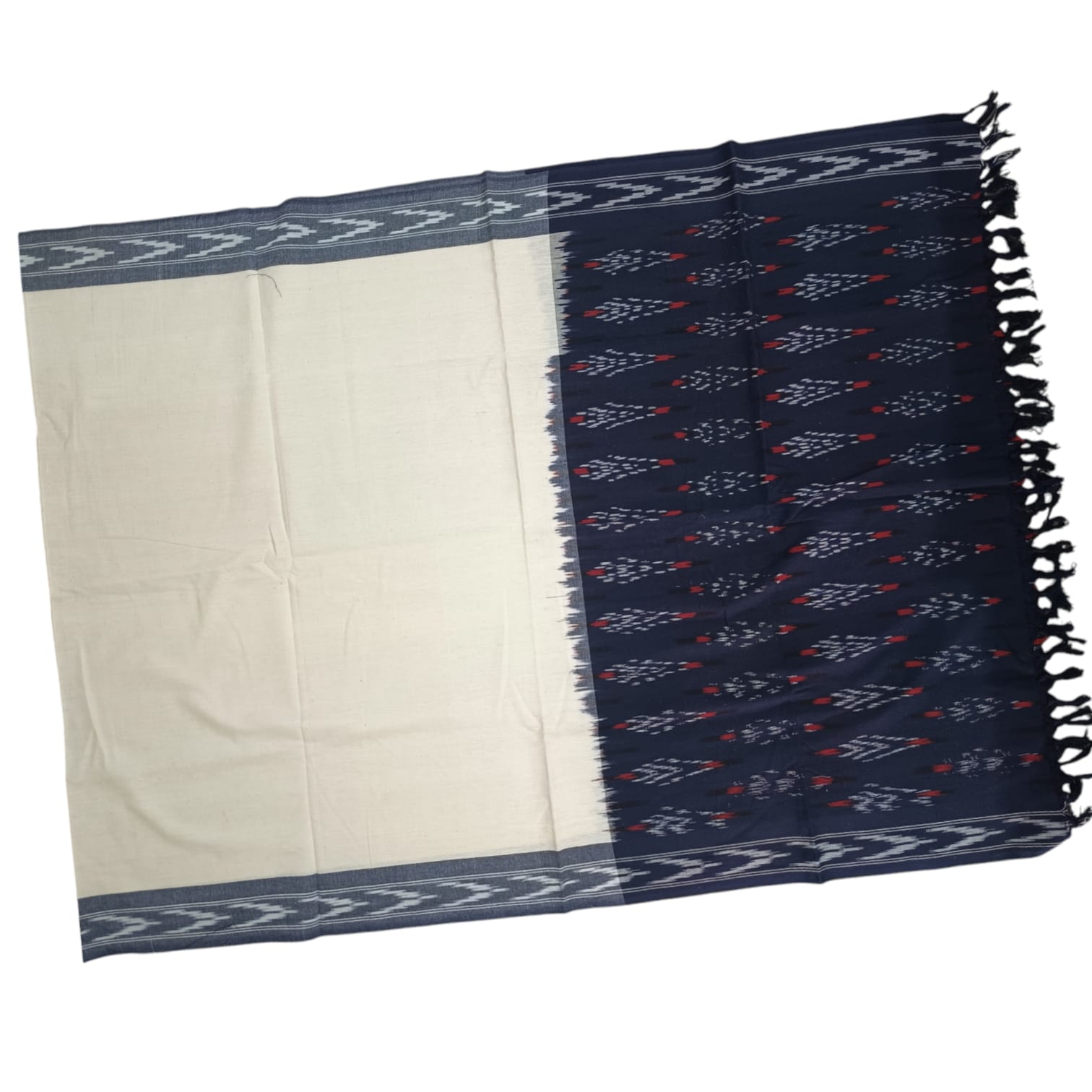 Pochampally Ikkat Handloom cotton Dupatta | Length 2.5 Meters - IKD0001