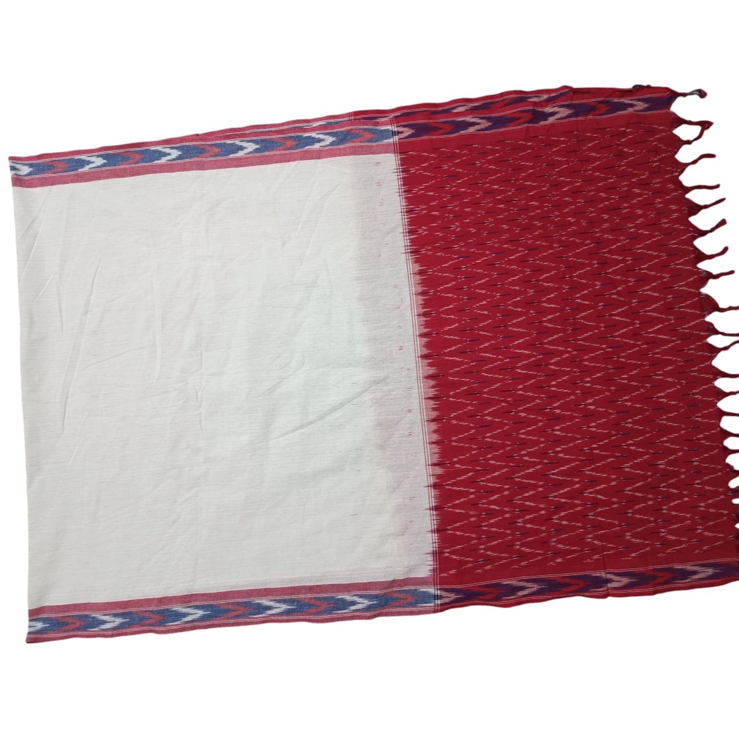 Pochampally Ikkat Handloom cotton Dupatta | Length 2.5 Meters - IKD00026