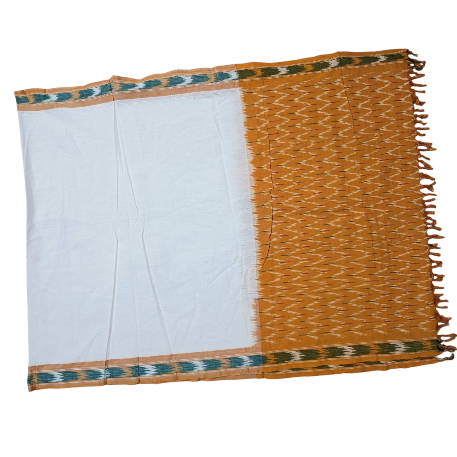 Pochampally Ikkat Handloom cotton Dupatta | Length 2.5 Meters - IKD00032