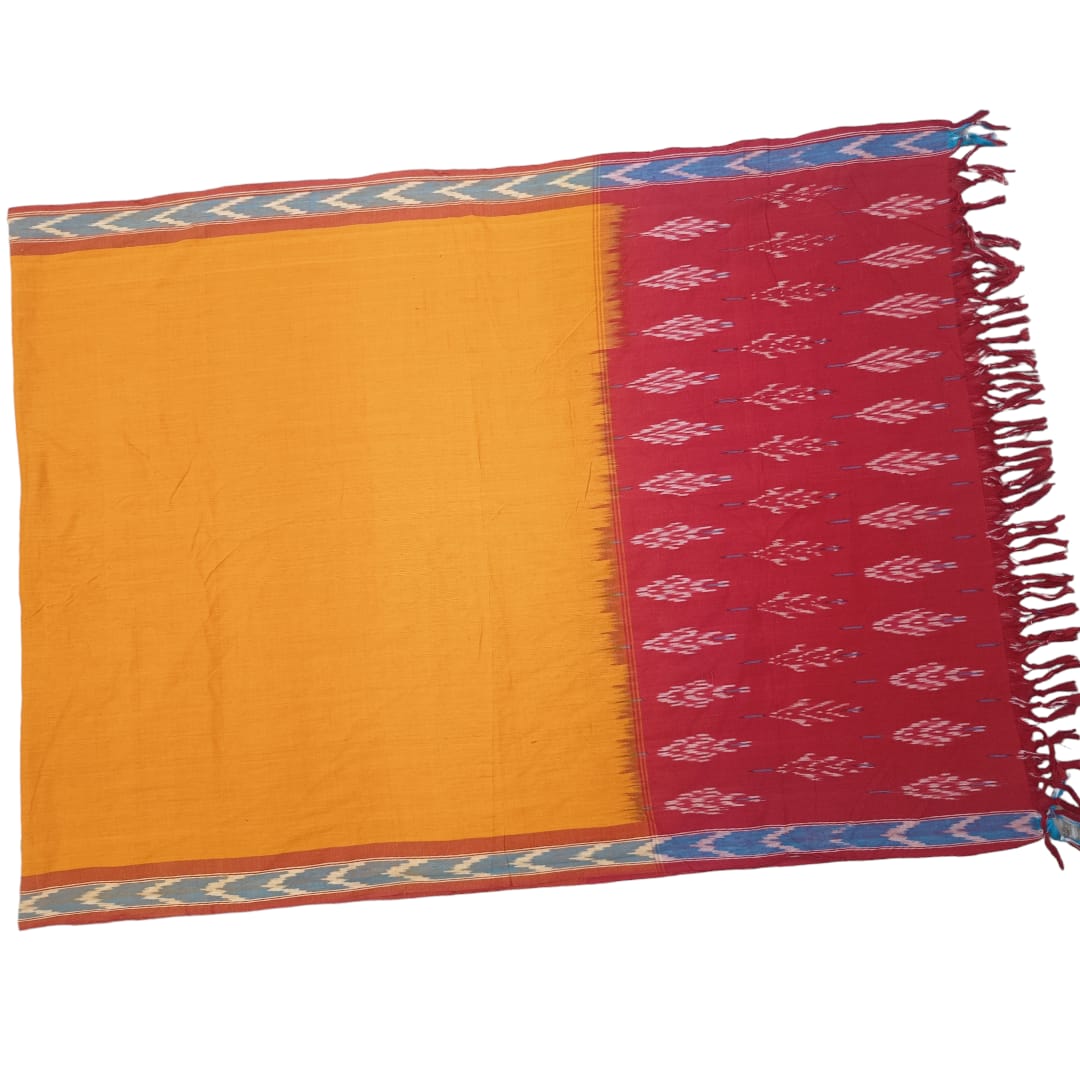 Pochampally Ikkat Handloom cotton Dupatta | Length 2.5 Meters - IKD00042