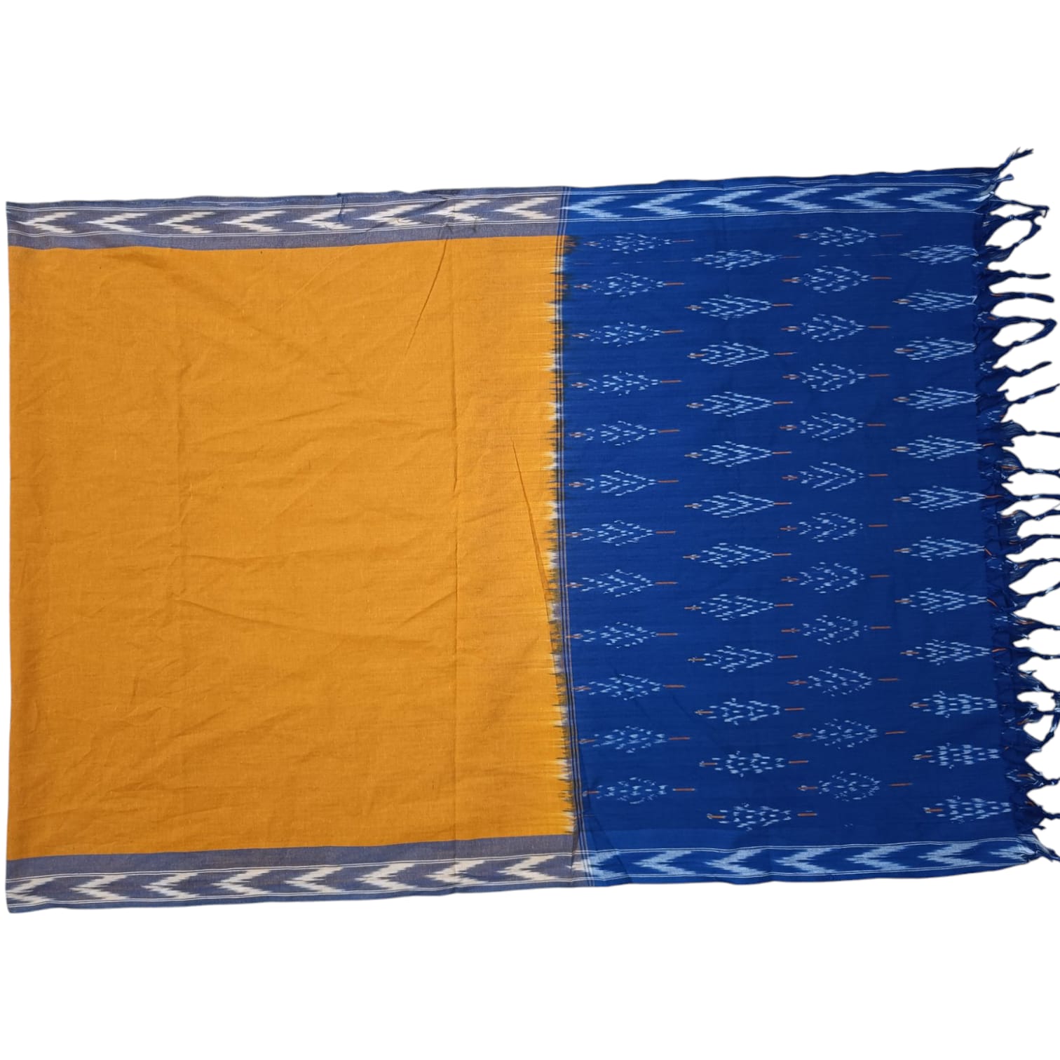 Pochampally Ikkat Handloom cotton Dupatta | Length 2.5 Meters - IKD0006