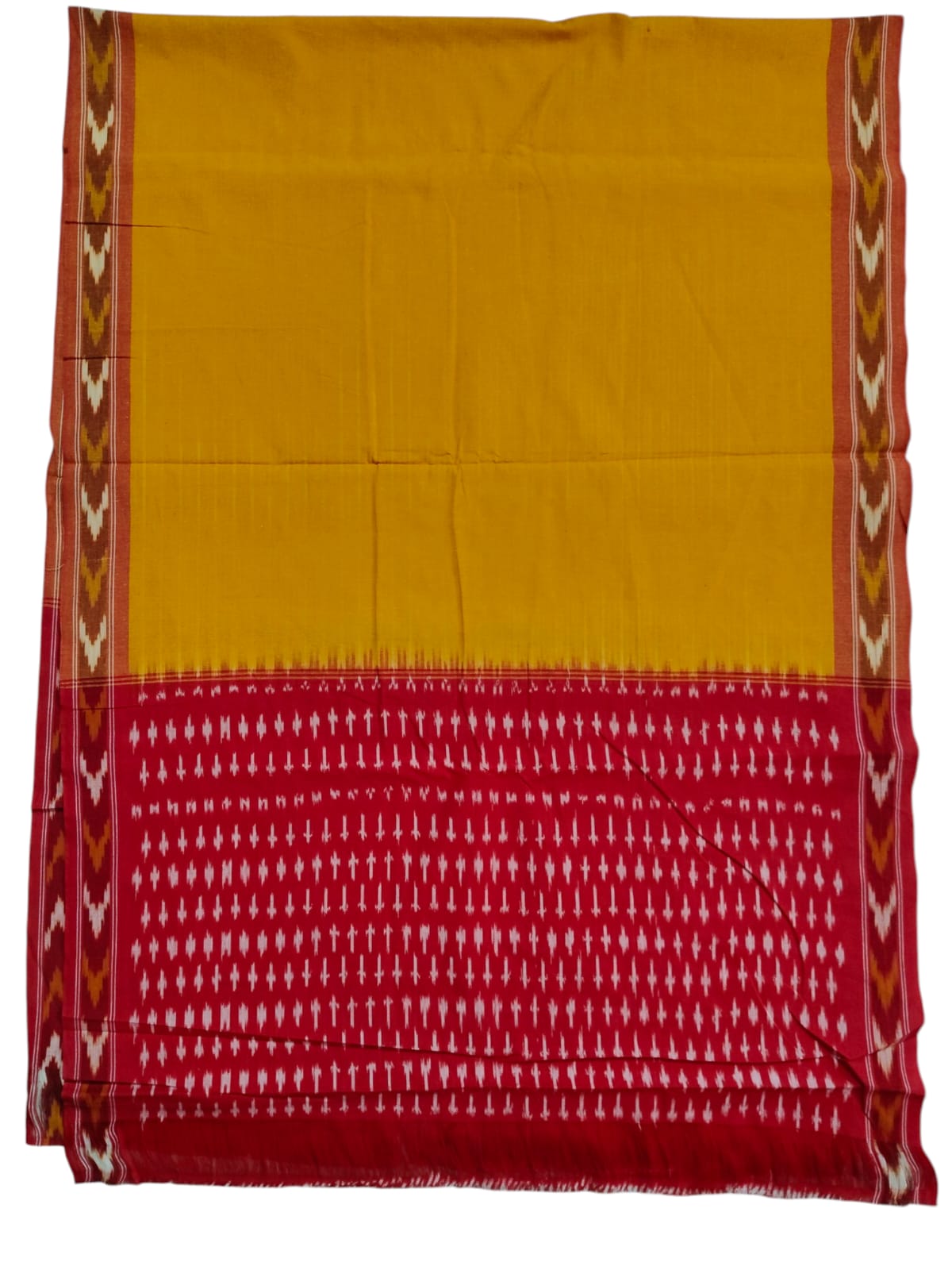 Pochampally Ikkat Handloom cotton Dupatta | Length 2.5 Meters - IKD0008