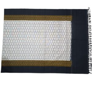 Pochampally Double ikkat cotton Dupattas | Double Weaving Handloom | Length 2.5 Meters - IKD00023