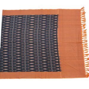 Pochampally Double ikkat cotton Dupattas | Double Weaving Handloom | Length 2.5 Meters - IKD00034