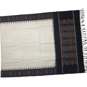 Pochampally Double ikkat cotton Dupattas | Double Weaving Handloom | Length 2.5 Meters - IKD00037