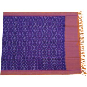 Pochampally Double ikkat cotton Dupattas | Double Weaving Handloom | Length 2.5 Meters - IKD00038