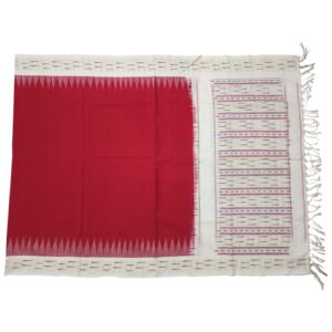 Pochampally Double ikkat cotton Dupattas | Double Weaving Handloom | Length 2.5 Meters - IKD00045