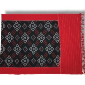 Pochampally Double ikkat cotton Dupattas | Double Weaving Handloom | Length 2.5 Meters - IKD00046