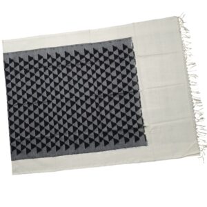 Pochampally Double ikkat cotton Dupattas | Double Weaving Handloom | Length 2.5 Meters - IKD00052