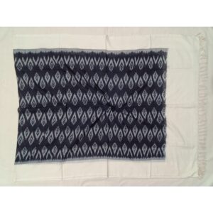 Pochampally Double ikkat cotton Dupattas | Double Weaving Handloom | Length 2.5 Meters - IKD00064