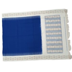 Pochampally Double ikkat cotton Dupattas | Double Weaving Handloom | Length 2.5 Meters - IKD00069