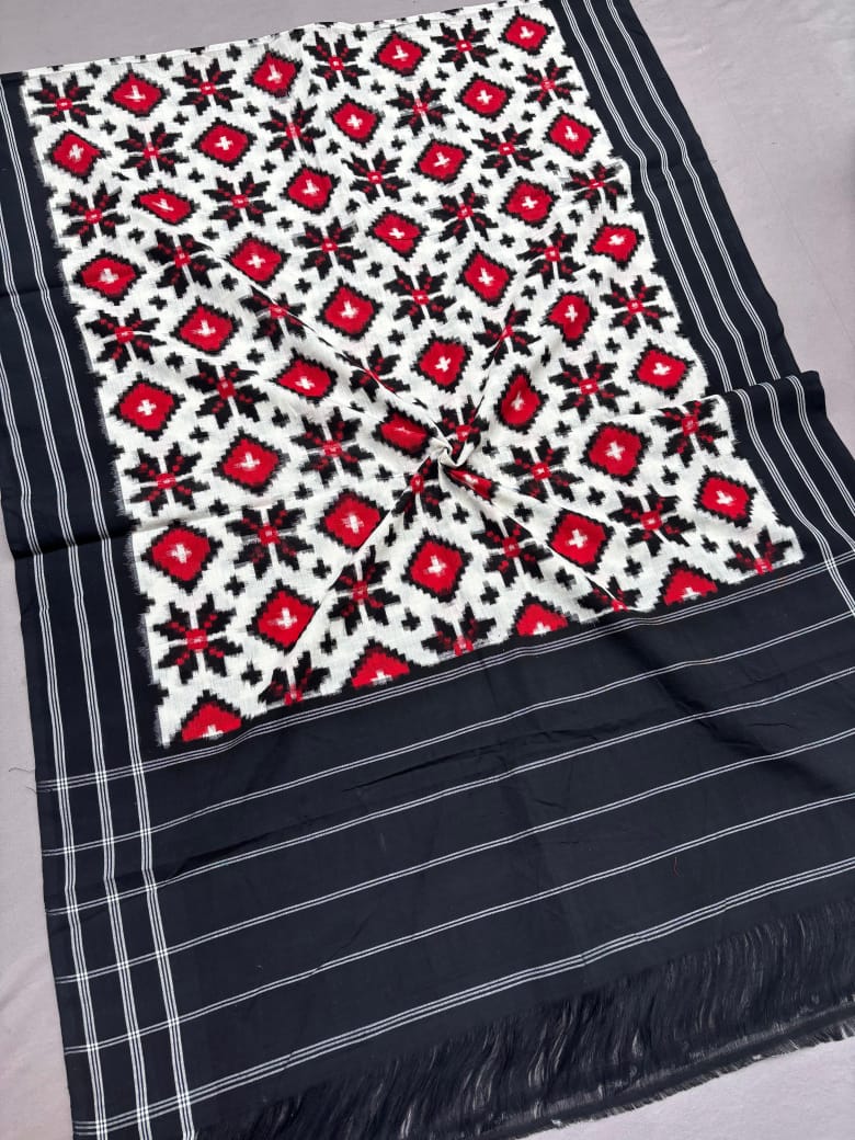 Pochampally Ikkat Telia Rumal Cotton Dupattas, telia rumal suits, telia rumal shalwas