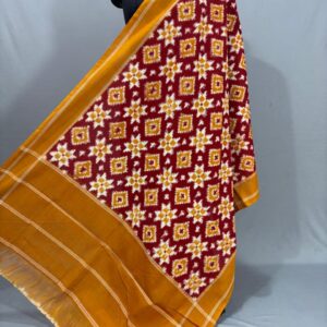 Pochampally Ikkat Telia Rumal Cotton Dupattas, telia rumal suits, telia rumal shalwas