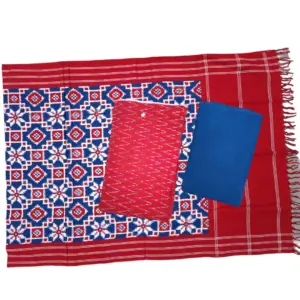 Double Ikkat telia rumal dress materials, Pochampally Ikkat suits, telia rumal suits, Pochampally Ikkat handloom telia rumal salwar suits.