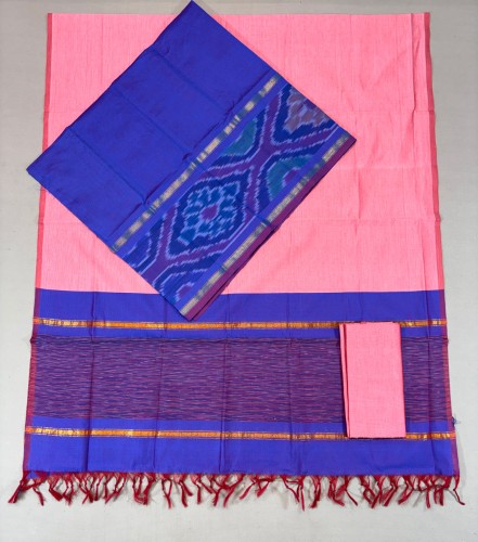 Ikkat Silk Mix Dress Material