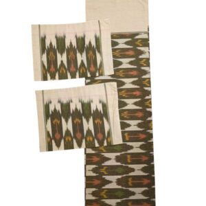 Pochampally Ikkat King Size Bedsheet with 2 Pillow Covers - IKDB00010