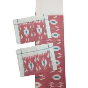 Pochampally Ikkat King Size Bedsheet with 2 Pillow Covers - IKDB00012