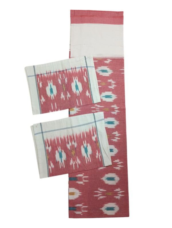 Pochampally Ikkat King Size Bedsheet with 2 Pillow Covers - IKDB00012