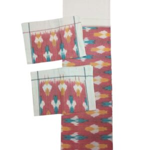 Pochampally Ikkat King Size Bedsheet with 2 Pillow Covers - IKDB00013