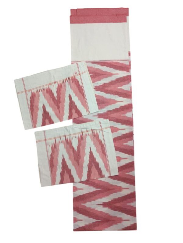 Pochampally Ikkat King Size Bedsheet with 2 Pillow Covers - IKDB00015